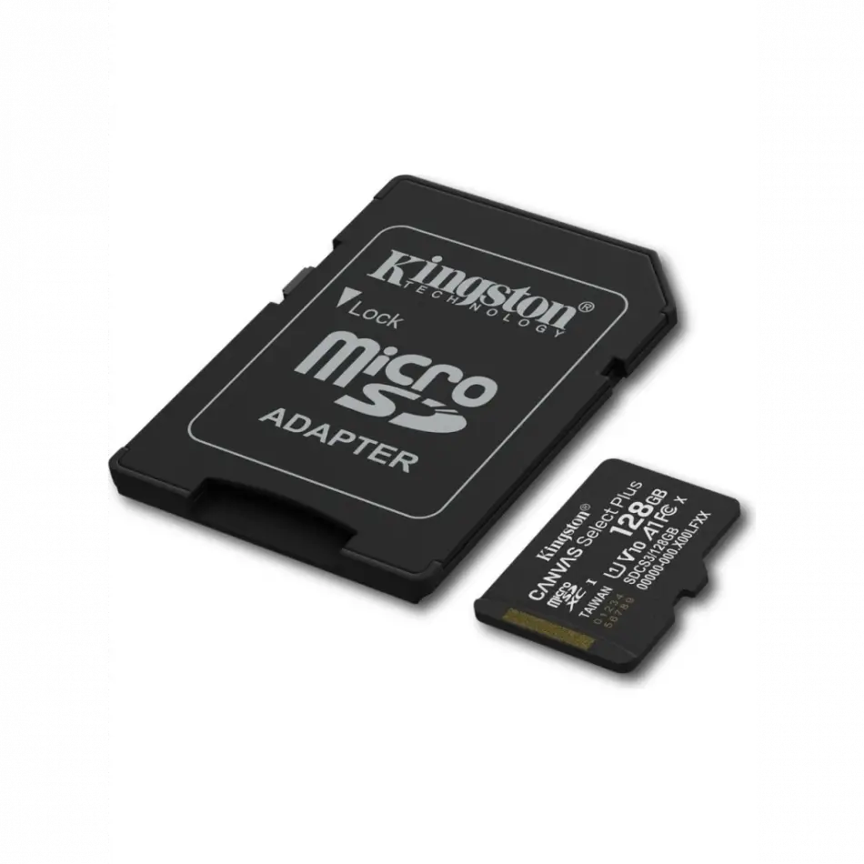Kıngston Sdcs3/128gb, Canvas Select Plus Gen3 A1, 100mb/s, Microsd Kart Bellek (sd Adaptörlü)