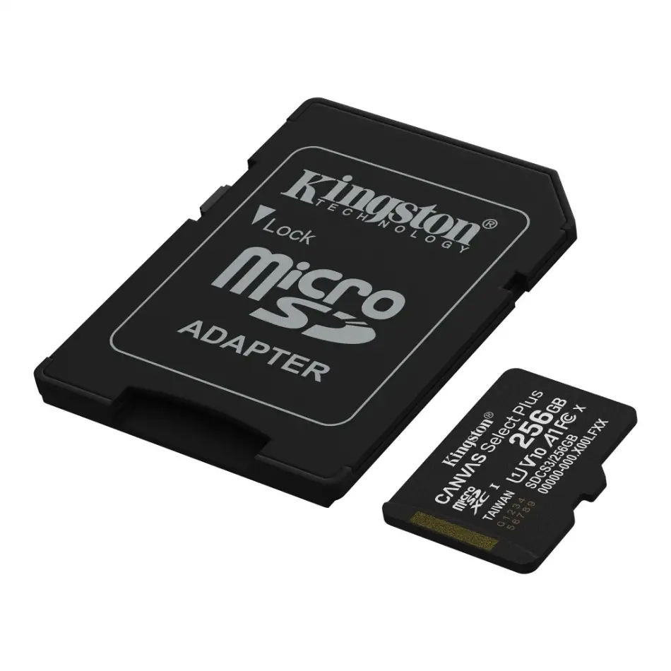 Kıngston Sdcs3/256gb, Canvas Select Plus Gen3 A1, 100mb/s, Microsd Kart Bellek (sd Adaptörlü)