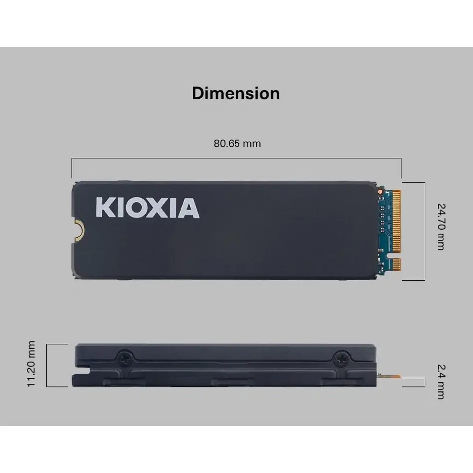 Kioxia 1 Tb Nvme Ssd 1024gb Gen4 6200/4900m