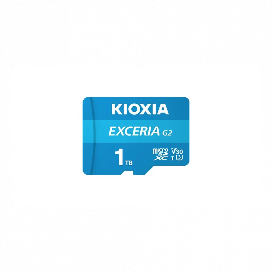 Kıoxıa 1tb Exceriag2, Lmex2l001tg2 U1 V30 4k,  Cl10, 100mb/s, Microsd Kart Bellek (sd Adaptörlü)
