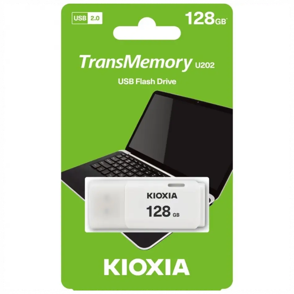Kıoxıa U202 128gb Usb 2.0 Transmemory Flash Disk (beyaz)