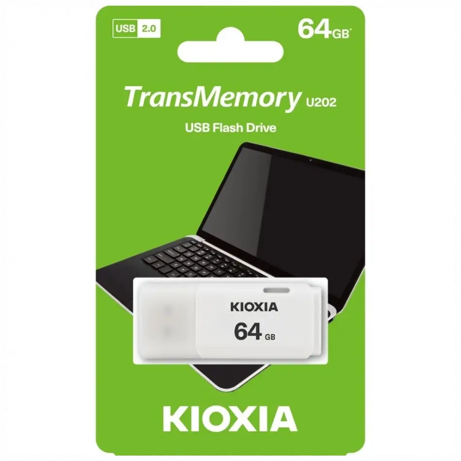 Kıoxıa U202 64gb Usb 2.0 Transmemory Flash Disk (beyaz)