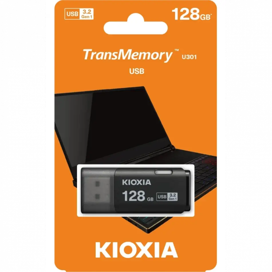 Kıoxıa U301k 128gb Usb 3.2 Gen1 Transmemory Flash Disk (siyah)