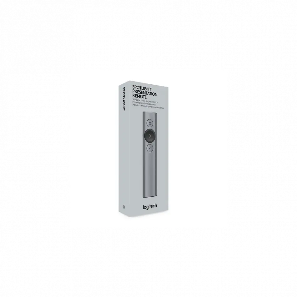 Logıtech 910-004861, Spotlight Wireless Presenter, Sunum Cihazı (gri)