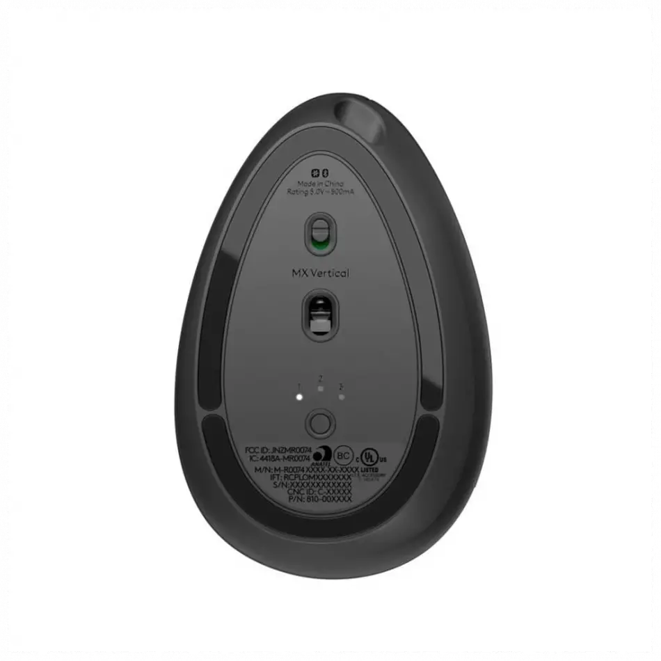 Logıtech 910-005448, Mx Vertıcal, Siyah, Bluetooth, 4000dpi, Lazer, 4 Tuşlu, Usb-c Den Şarj Edilebilir, Dikey Ergonomik Mouse