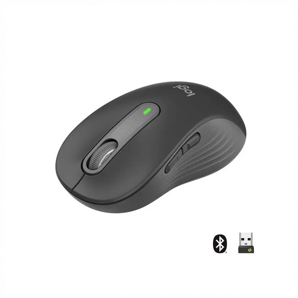 Logıtech 910-006236, M650l Signature, Siyah, Sağ El, Usb Nano 2,4g Kablosuz,4000dpi, Optik, 5 Tuşlu, 24ay Pil Ömrü, Sessiz Mouse