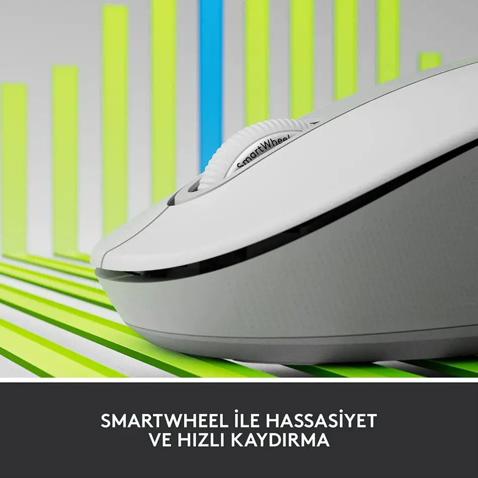 Logitech 910-006255 M650 Kablosuz Beyaz Mouse