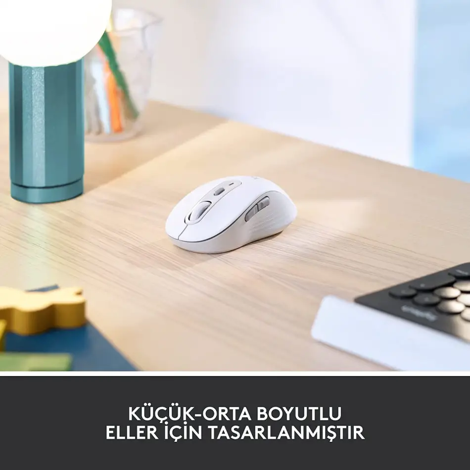 Logitech 910-006255 M650 Kablosuz Beyaz Mouse