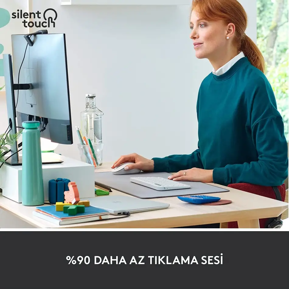 Logitech 910-006255 M650 Kablosuz Beyaz Mouse