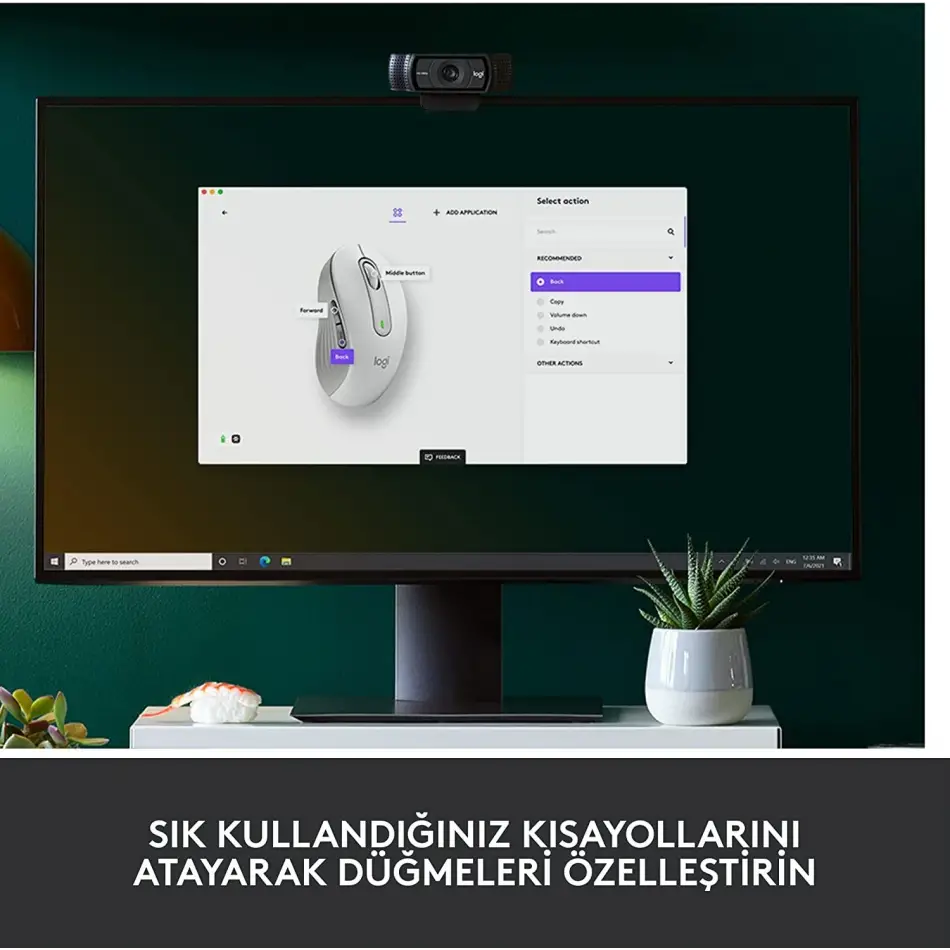 Logitech 910-006255 M650 Kablosuz Beyaz Mouse