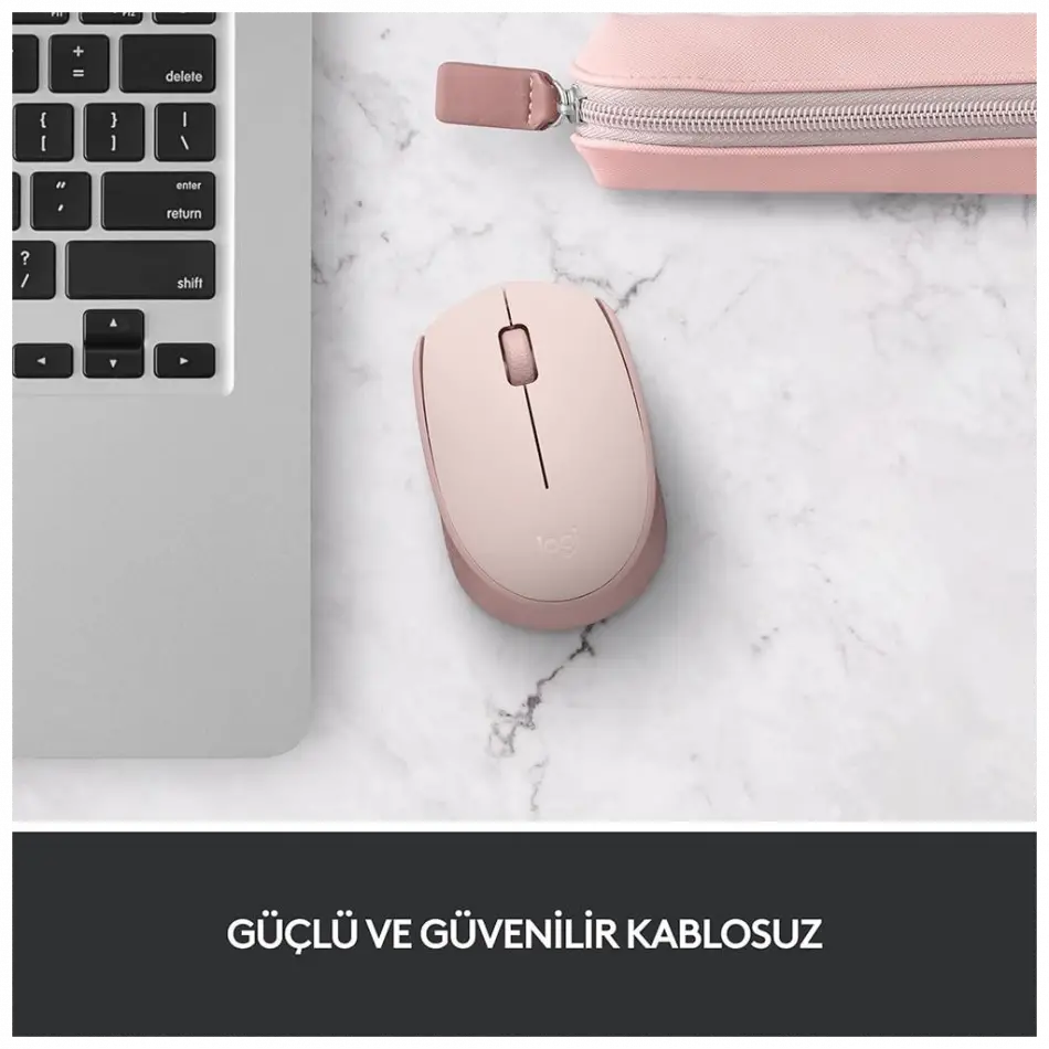 Logıtech 910-006865, M171 Rose, Usb Nano 2,4g Kablosuz, 1000dpi, Optik, 3 Tuşlu, 12ay Pil Ömrü, Mouse