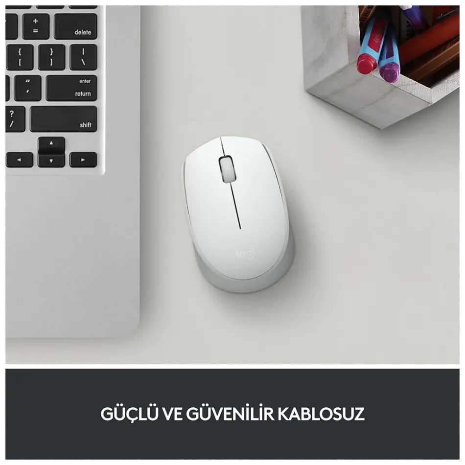 Logıtech 910-006867, M171 White, Usb Nano 2,4g Kablosuz, 1000dpi, Optik, 3 Tuşlu, 12ay Pil Ömrü, Mouse