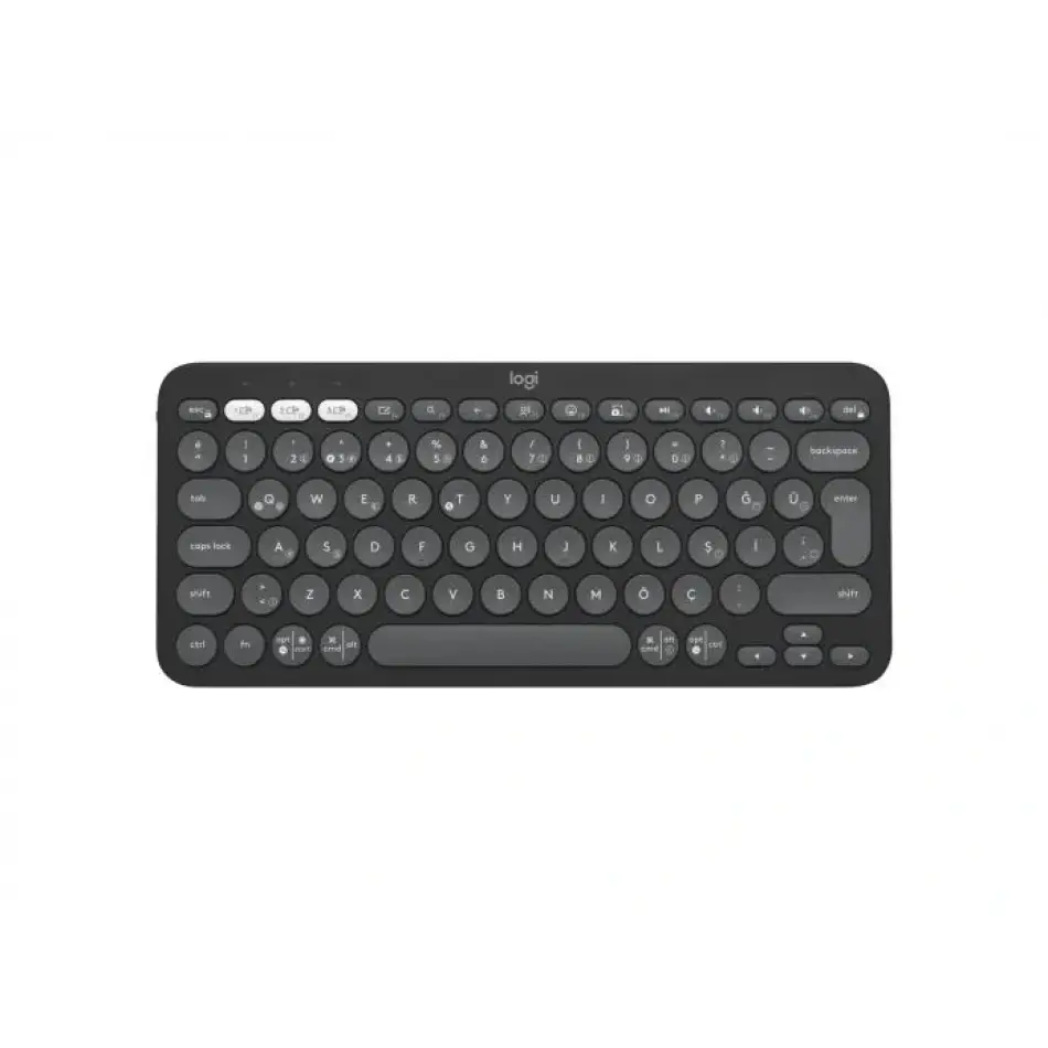 Logitech 920-011859 Pebble 2 Bluetooth Klavye,gri