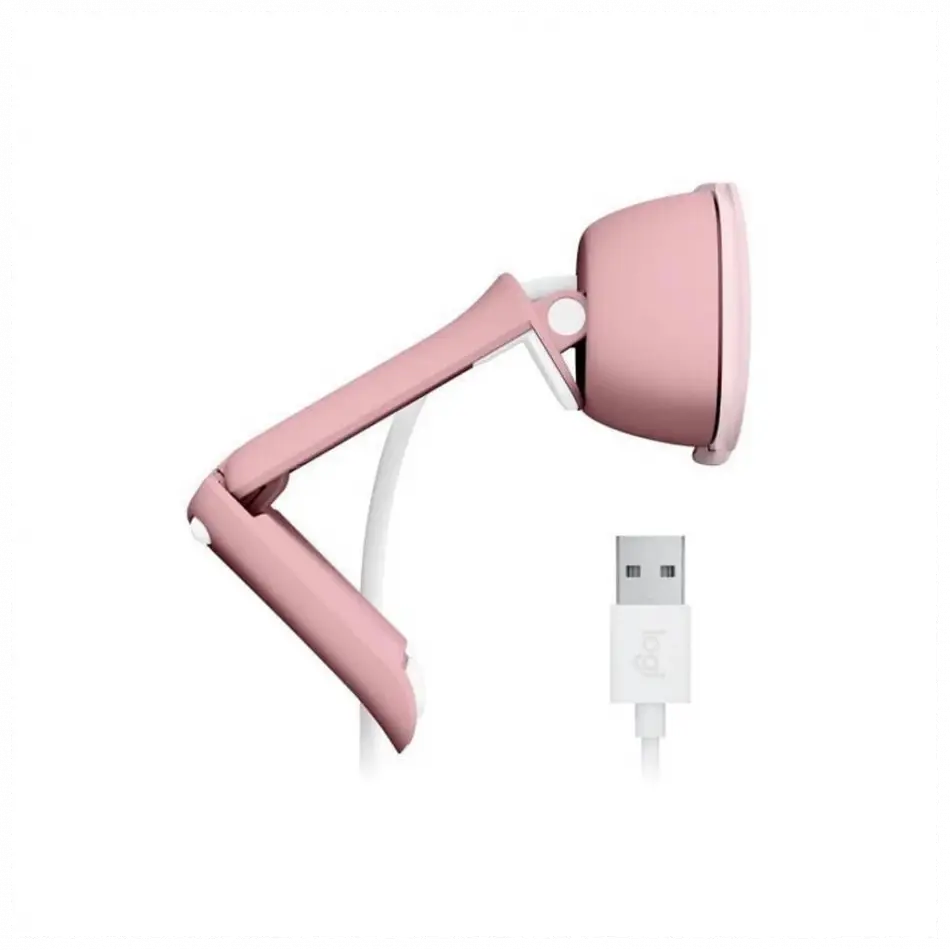 Logıtech  960-001623, Brıo 100 Wcm V-u0072, Full Hd, Dahili Mikrofonlu, Rose Webcam