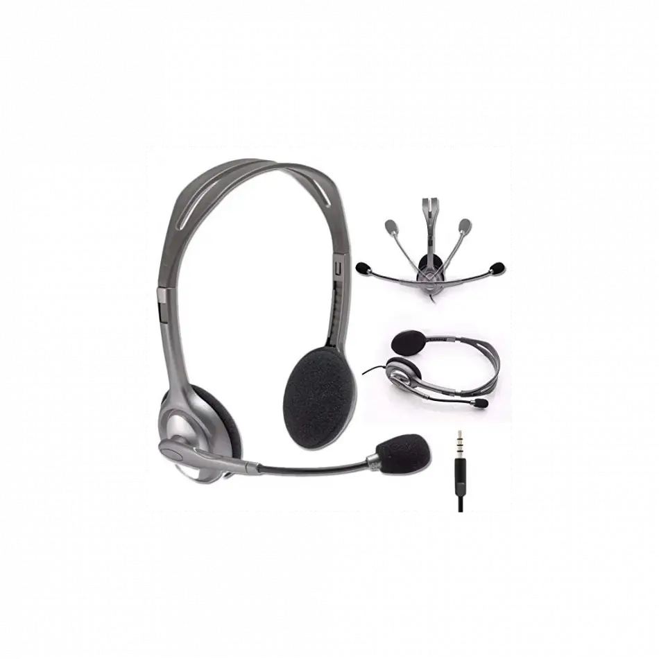 Logıtech H110, 981-000271, 3,5mm Jac, Çağrı Merkezi, Ofis, Toplantı, Konuşmacı Tipi, Microfonlu Kulaklık