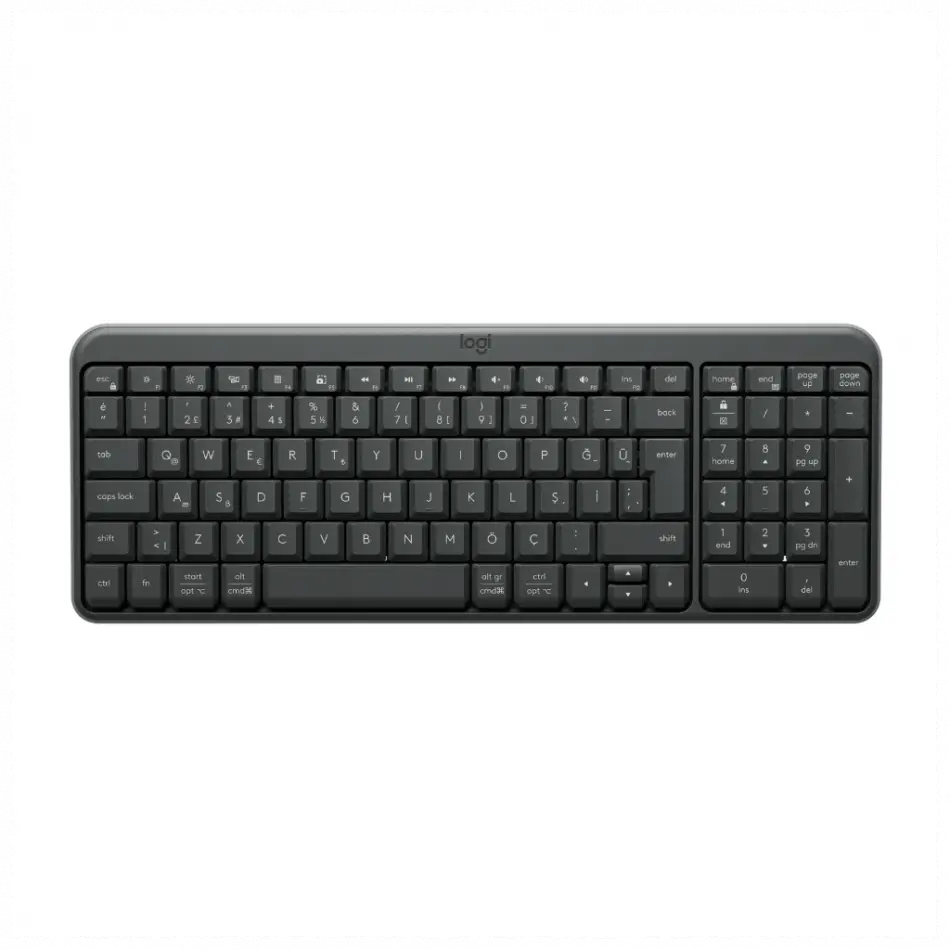 Logıtech K250, Siyah, 920-013460, Bluetooth, Türkçe Q, Multimedya, Kompakt Klavye