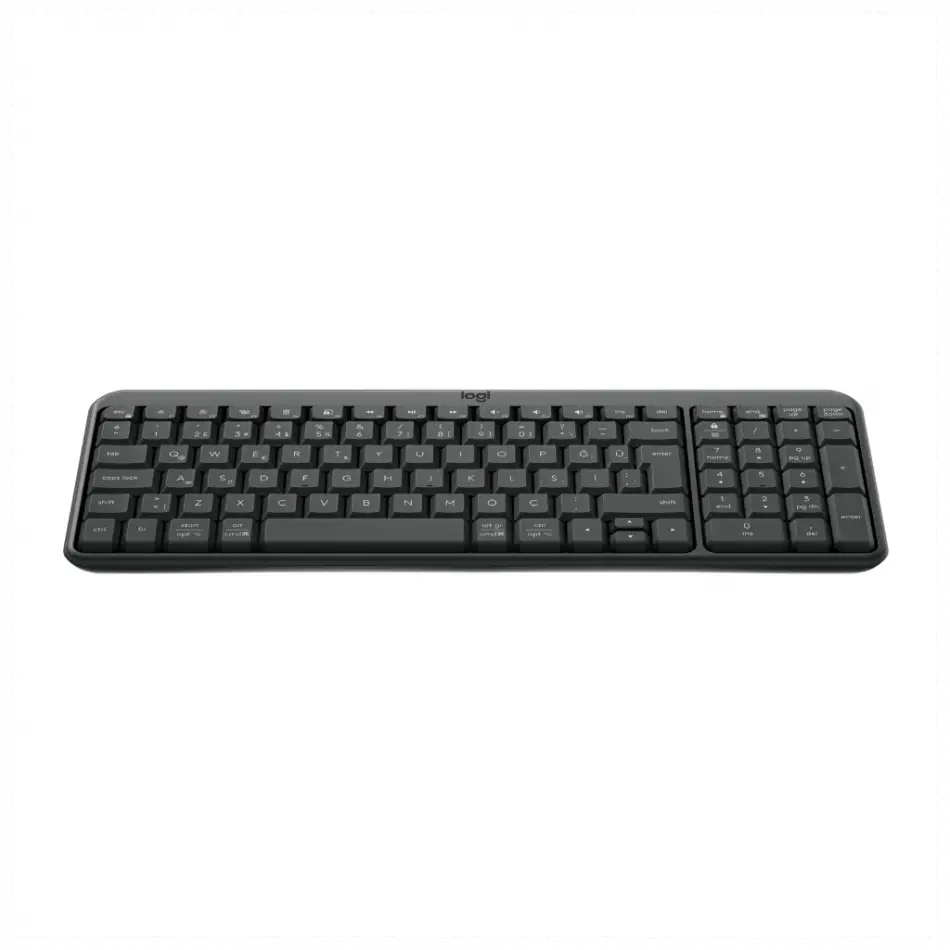 Logıtech K250, Siyah, 920-013460, Bluetooth, Türkçe Q, Multimedya, Kompakt Klavye