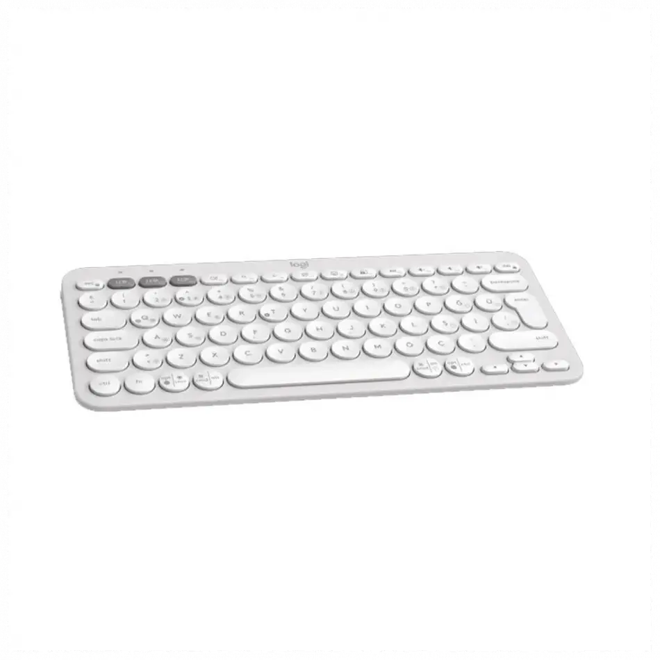 Logıtech K380s, Pebble Keys 2,  Beyaz, 920-011860, Bluetooth, Türkçe, Q, Multimedya, Mini Klavye