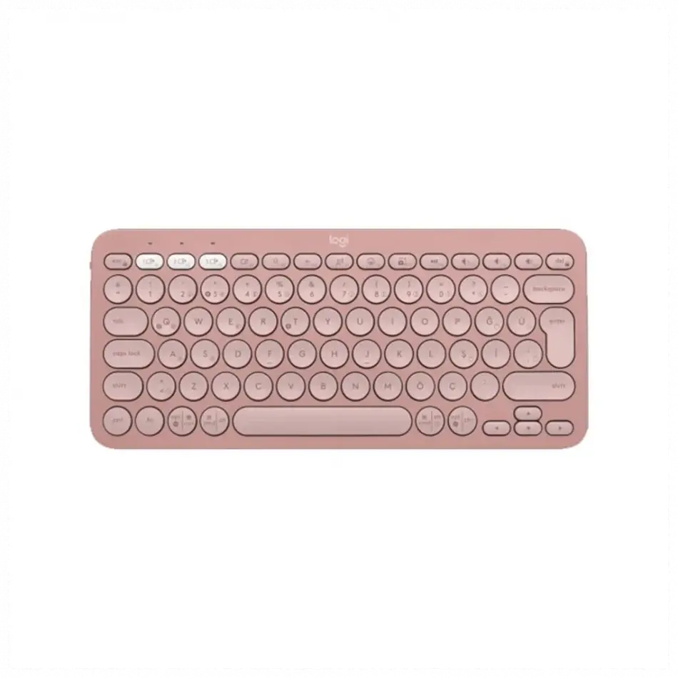 Logıtech K380s, Pebble Keys 2,  Rose, 920-011861, Bluetooth, Türkçe, Q, Multimedya, Mini Klavye