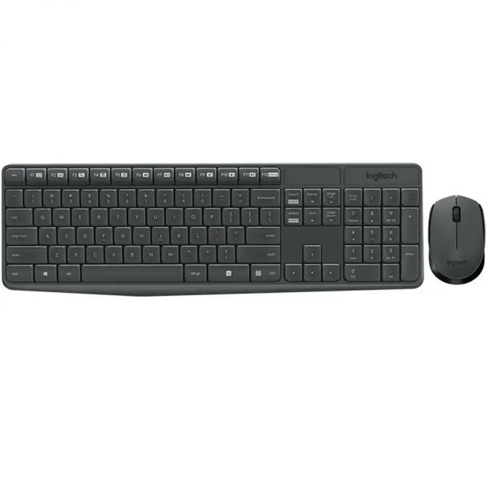Logıtech Mk235 Q Tr Kablosuz Klavye Mouse Set Gri 920-007925