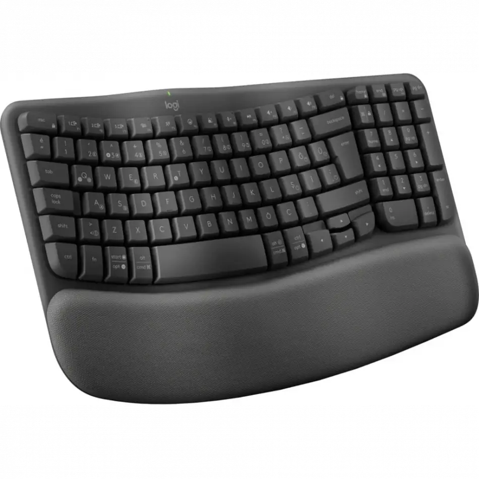 Logıtech Wave, 920-012311, Kablosuz, Türkçe Q, Multimedya, Dolgu Bileklikli Klavye