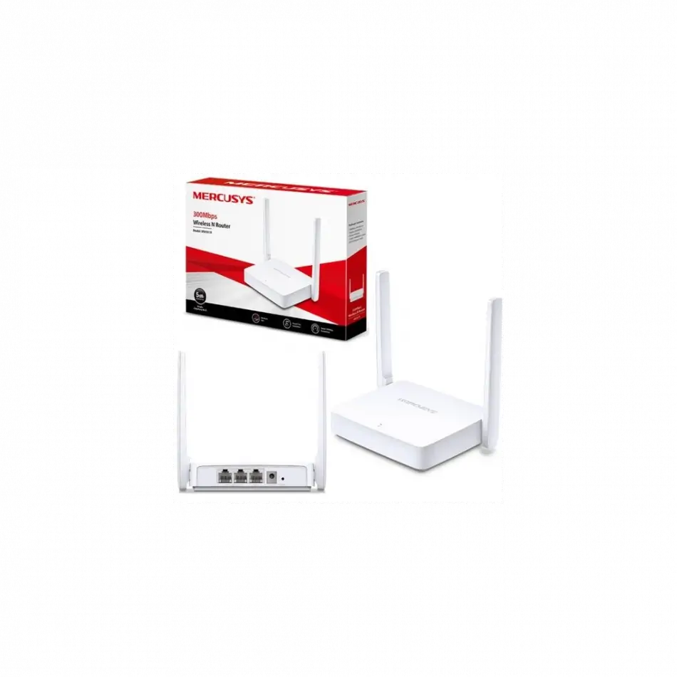 Mercusys Mw301r, 3port, 300mbps, 2.4ghz Wifi, Masaüstü, Megabit, Router