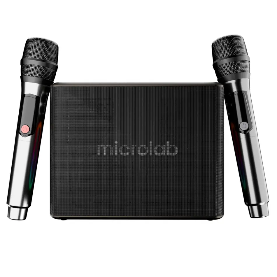 Mıcrolab M60 Vega, 100w, Taşınabilir, Bt/usb/aux/tf/type-c, Rgb Işıklı, 15000mah Batarya, 2adet Mikrofon, Karaoke/parti, Bluetooth Speaker,