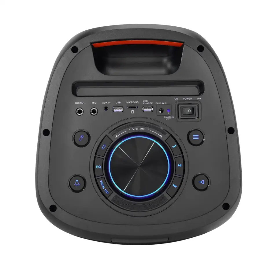 Mıcrolab M61, 80w, Taşınabilir, Bt/usb/aux/tf/tws, Rgb Işıklı, 2400mah Batarya, 2adet Vhf Mikrofon, Karaoke/parti, Bluetooth Speaker,