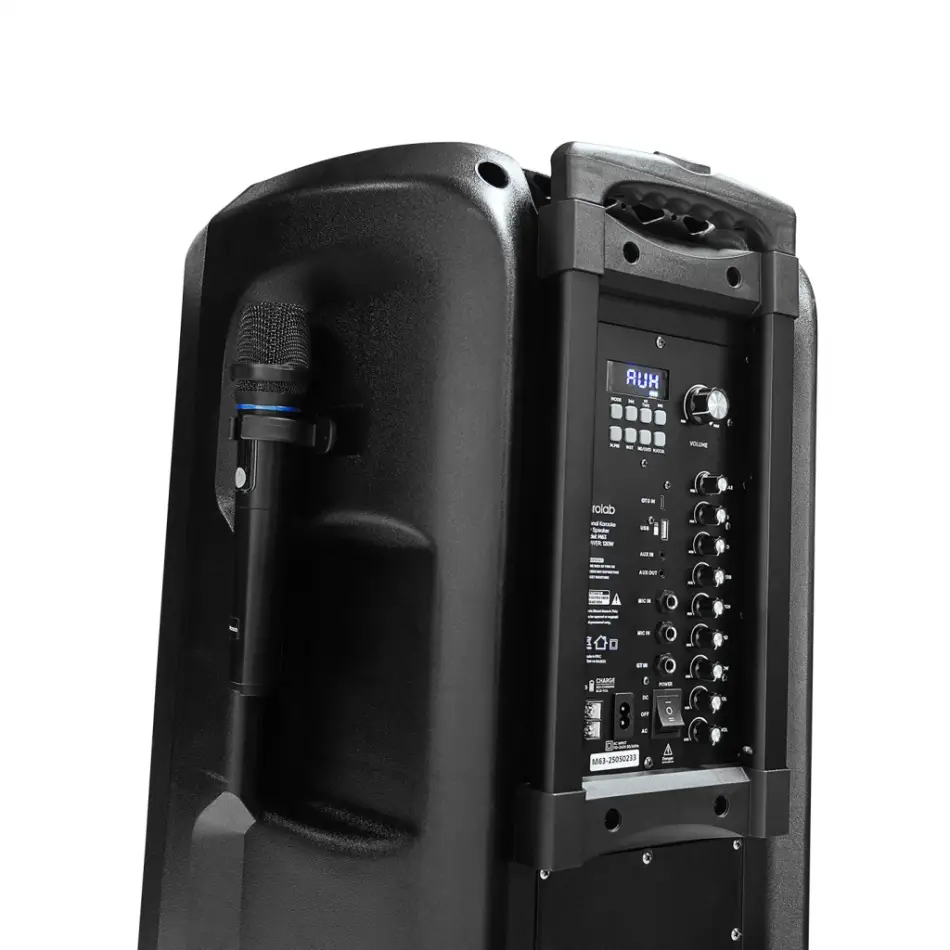 Mıcrolab M63, 120w, Taşınabilir, Bt/usb/aux/tf/tws, Rgb Işıklı, Batarya, 2adet Uhf Mikrofon, Karaoke/parti, Bluetooth Speaker,