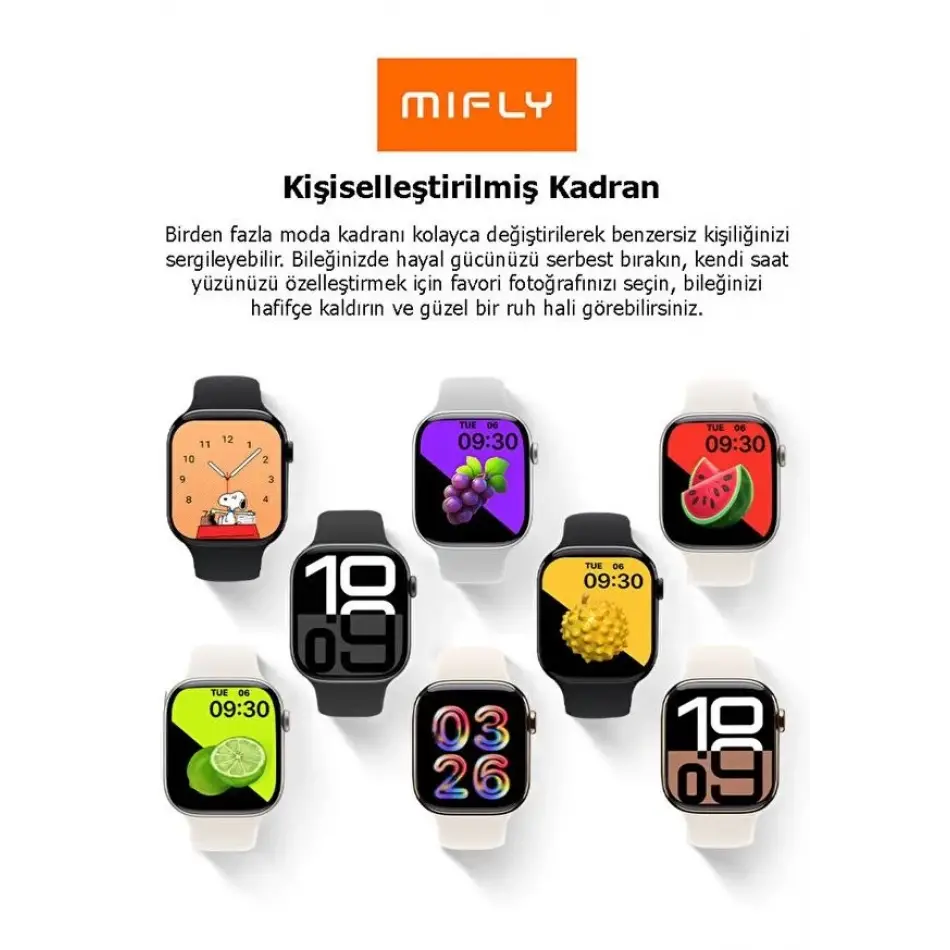 Mıfly S10 Pro Sıyah Akıllı Saat