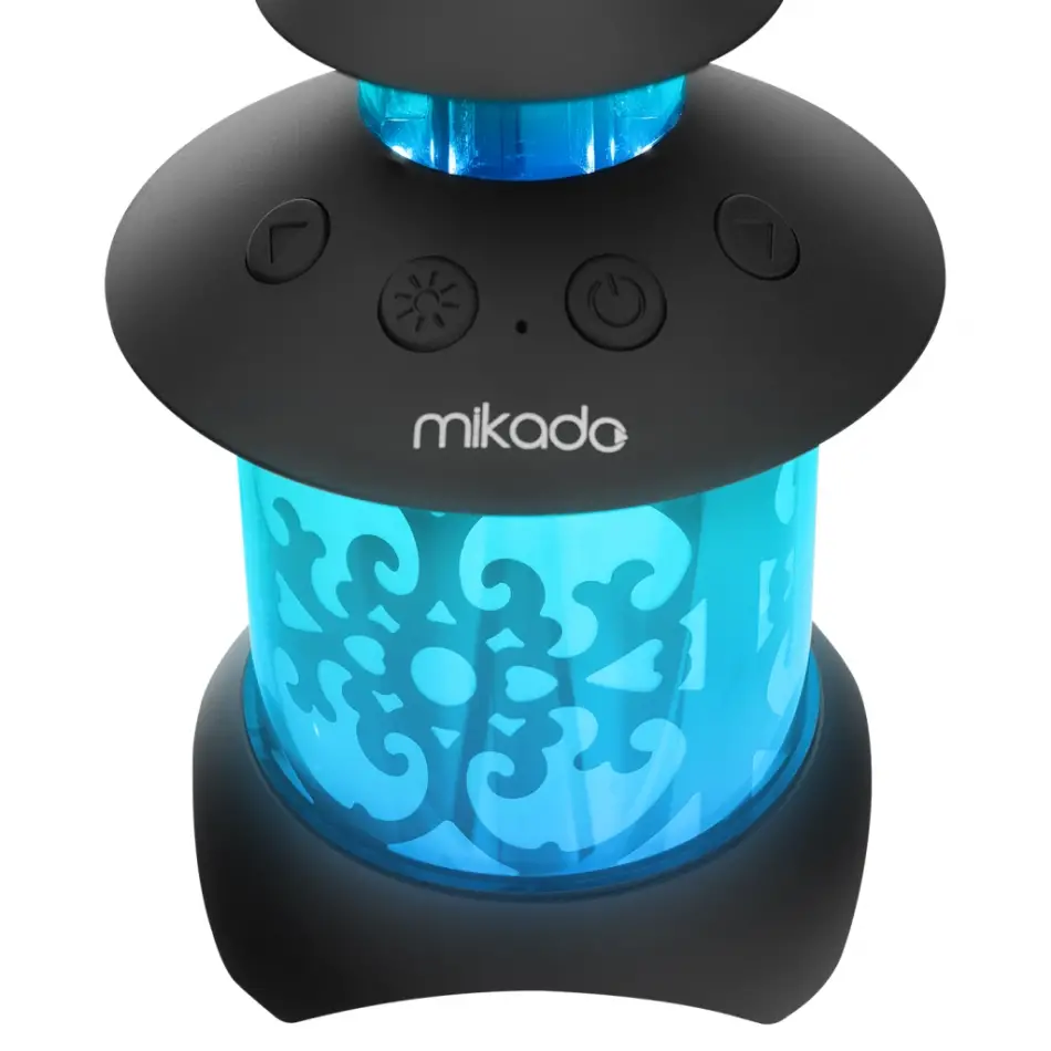 Mıkado Md-20bt, 5w, Masaüstü, Gece Lambası Led Işıklı, 1200mah, Bluetooth Speaker (siyah)
