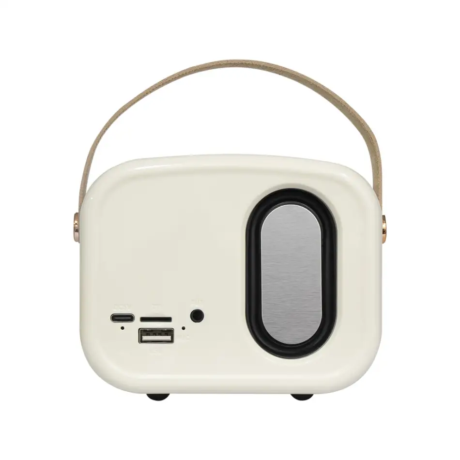 Mıkado Md-24bt, Echoes, Beyaz, 3w, Taşınabilir, Usb/tf Kart/bluetooth, 800mah, Klasik Retro Müzik Kutusu