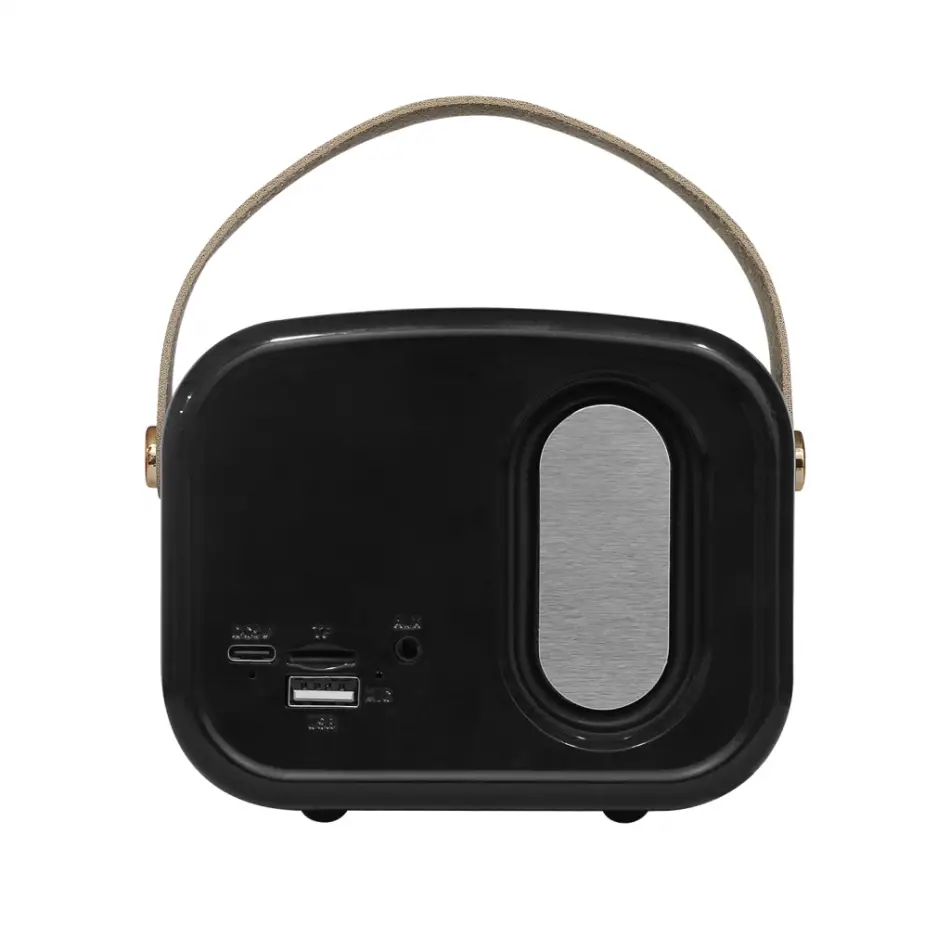 Mıkado Md-24bt, Echoes, Siyah, 3w, Taşınabilir, Usb/tf Kart/bluetooth, 800mah, Klasik Retro Müzik Kutusu