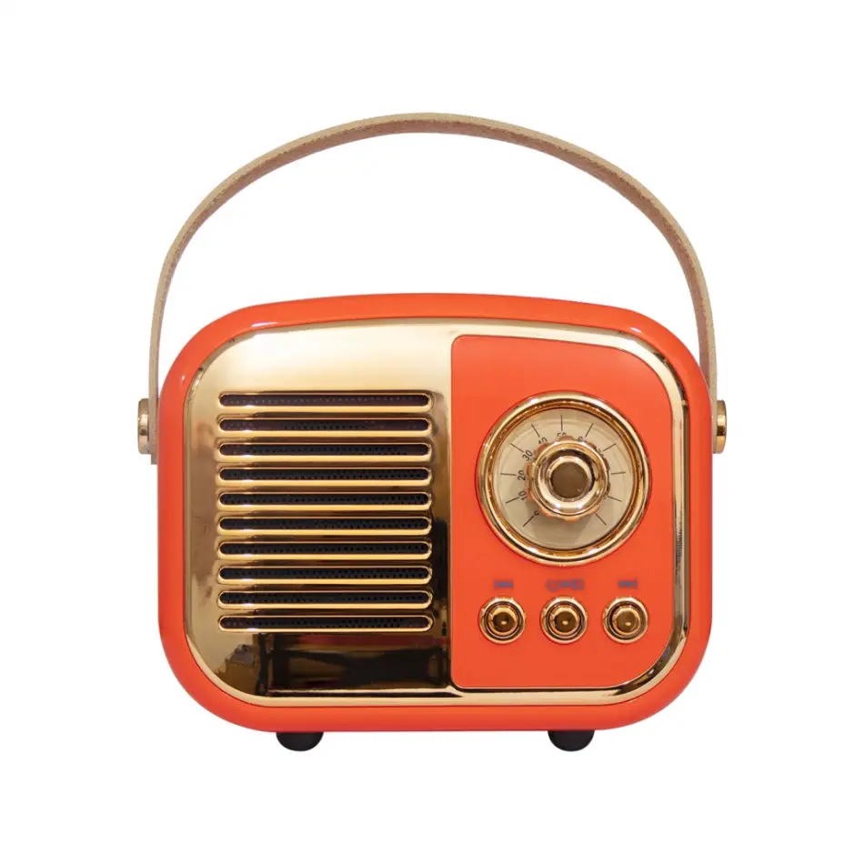 Mıkado Md-24bt, Echoes, Turuncu, 3w, Taşınabilir, Usb/tf Kart/bluetooth, 800mah, Klasik Retro Müzik Kutusu