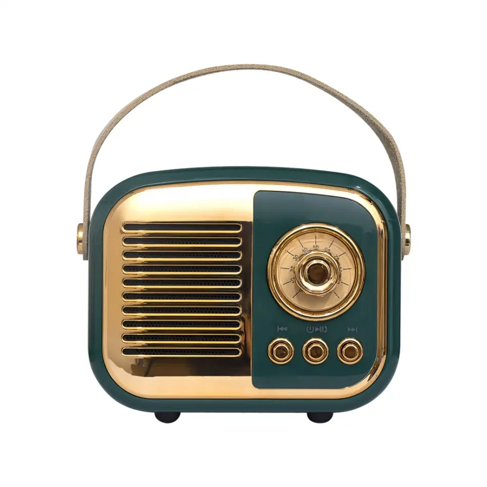 Mıkado Md-24bt, Echoes, Yeşil, 3w, Taşınabilir, Usb/tf Kart/bluetooth, 800mah, Klasik Retro Müzik Kutusu