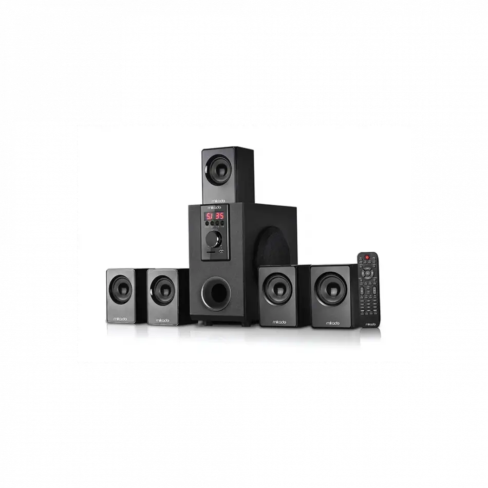 Mıkado Md-505, 70w, 5+1, Masaüstü, Fm/bt/sd/usb, Siyah Kasa, Speaker