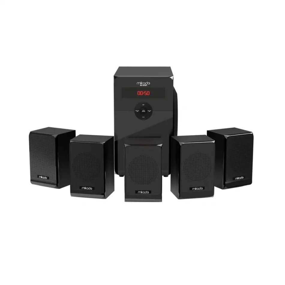 Mıkado Md-582bt, 110w, 5+1, Masaüstü, Usb/sd/fm/bluetooth, Siyah Kasa, Ev Sinema Sistemi