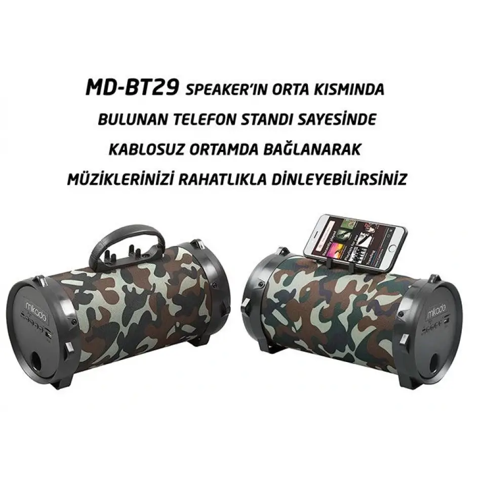 Mikado Md-bt29 5w  Bluetooth Tf+fm Kamuflaj