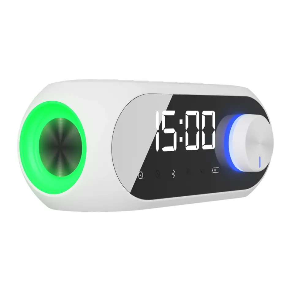 Mıkado Md-w7, Beyaz, 5w, Fm Radyo, Usb, Aux, Bluetooth, Kablosuz, Taşınabilir, 1200mah Batarya, Alarmlı Saat, Derece Ve Speaker