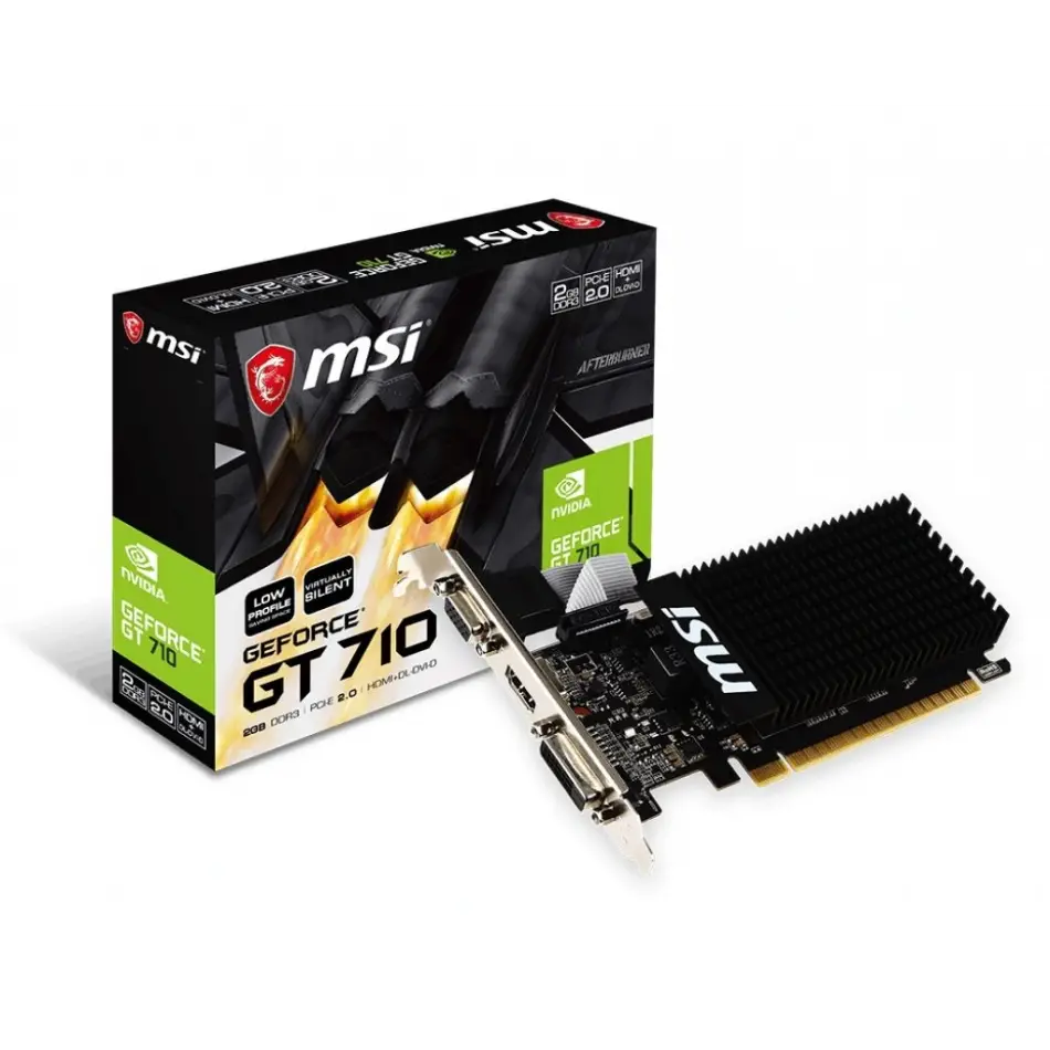 Msi 2gb Gt710 2gd3h Lp 64bit Ddr3 Hdmi+dvi+vga