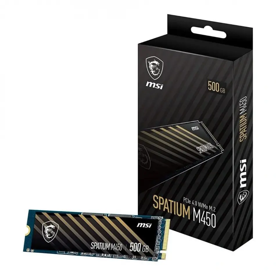 Msi 500gb Ssd Spatium M450 3000-2000mb/s Gen4 Nvme