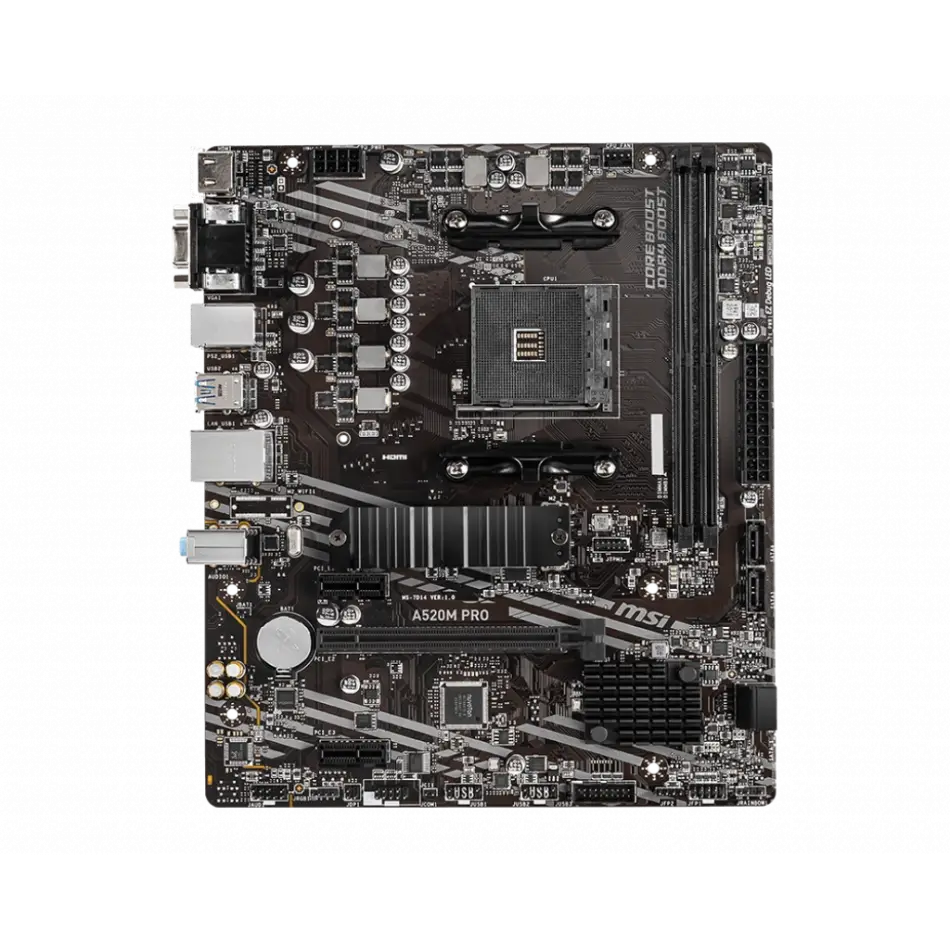 MSI A520M PRO DDR4 4600/1866Mhz M.2 MATX AM4