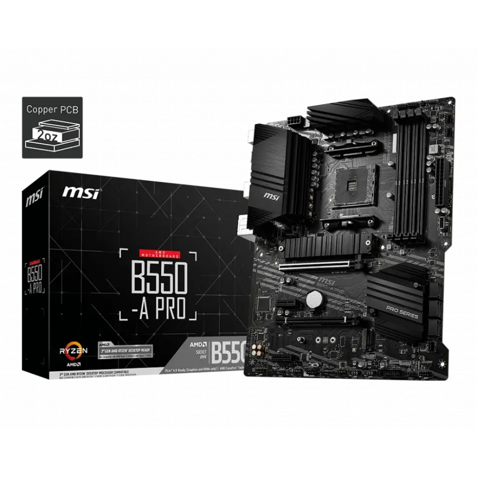 MSI B550-A PRO DDR4 4400(OC)Mhz HDMI / DP ATX AM4