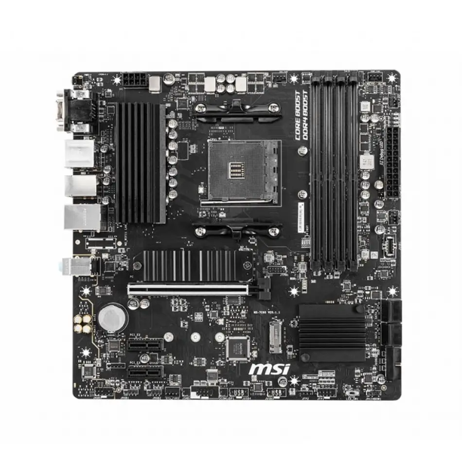 Msı B550m Pro-vdh Ddr4 4400mhz 1xvga 1xhdmı 1xdp 2xm.2 Usb 3.2 Matx Am4 (amd 5000 Ve 3000 Serisi İşlemci Uyumlu)