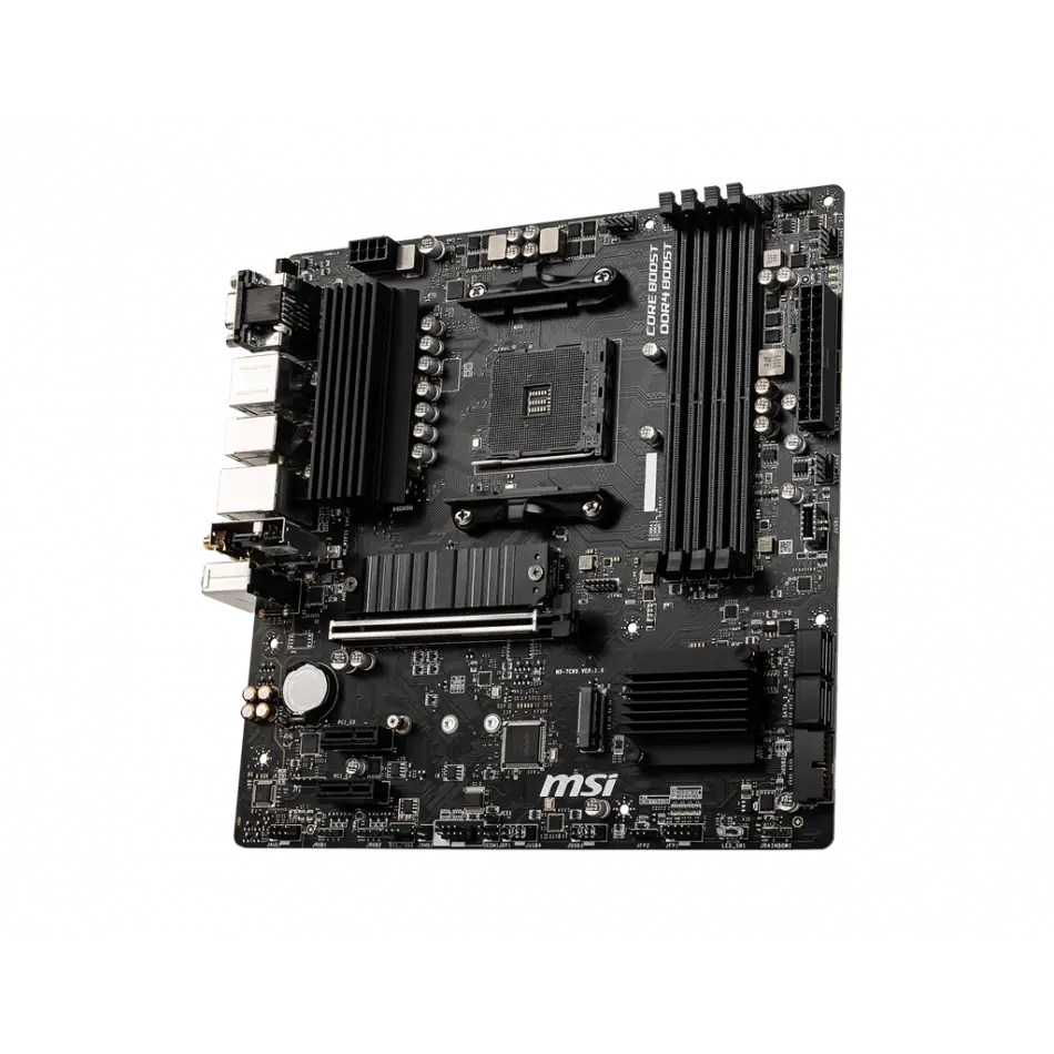 Msı B550m Pro-vdh Wıfı Ddr4 4400mhz 1xvga 1xhdmı 1xdp 2xm.2 Usb 3.2 Matx Am4 (amd 5000 Ve 3000 Serisi İşlemci Uyumlu)