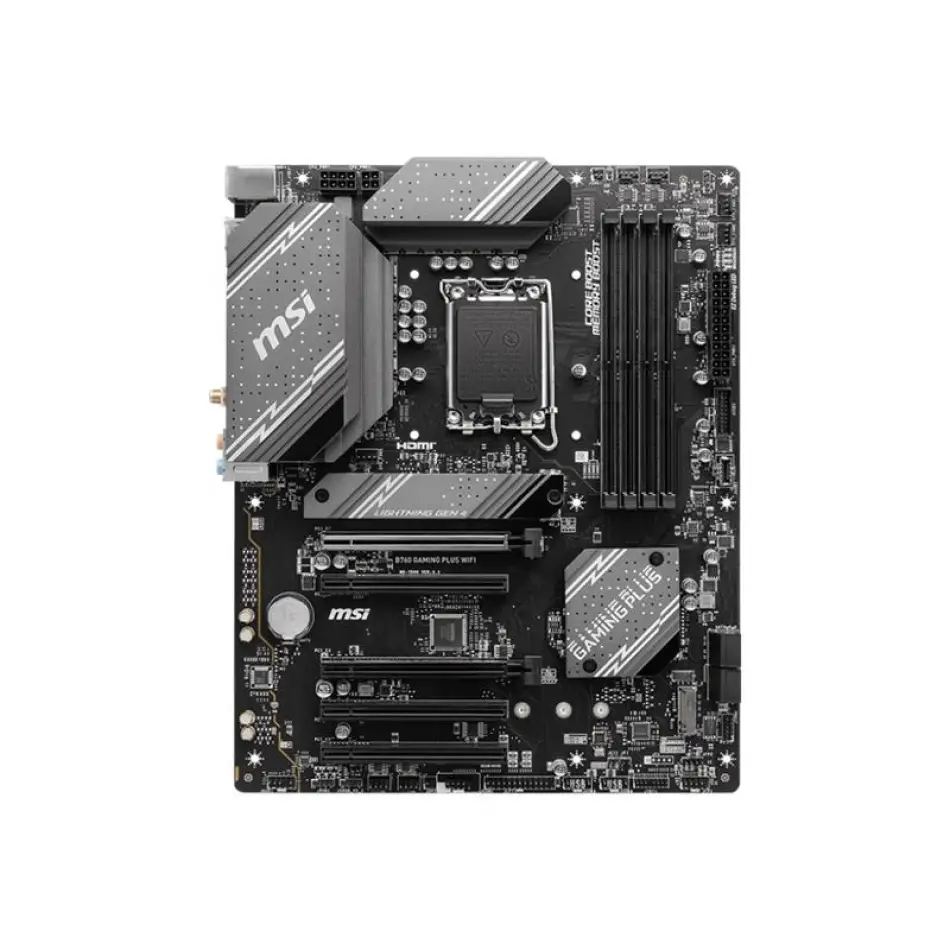 Msı B760 Gamıng Plus Wıfı Ddr5 6800mhz 1xhdmı 1xdp 2xm.2 Usb 3.2 Atx 1700p (12. / 13. Ve 14. Nesil İşlemci Uyumlu)