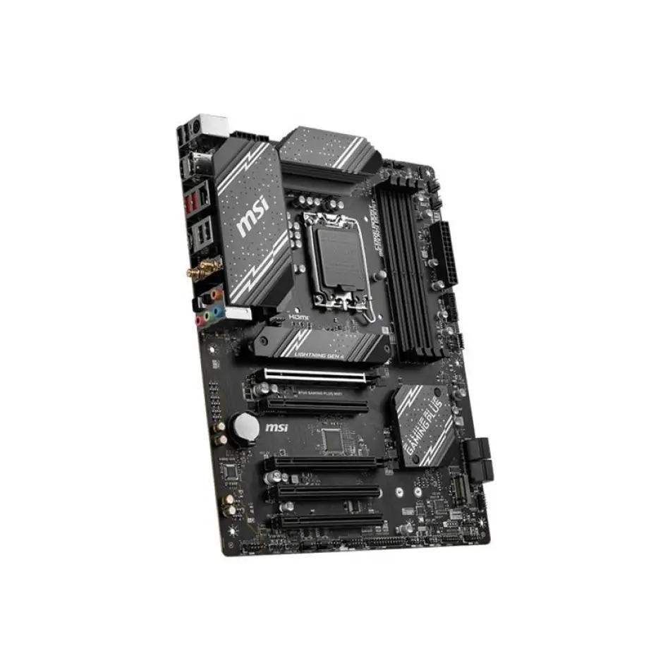 Msı B760 Gamıng Plus Wıfı Ddr5 6800mhz 1xhdmı 1xdp 2xm.2 Usb 3.2 Atx 1700p (12. / 13. Ve 14. Nesil İşlemci Uyumlu)