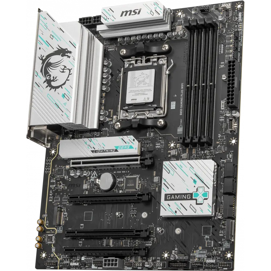 MSI B850 GAMING PLUS WIFI AM5 DDR5 8200MHZ(OC) DP 3x M.2 USB 10Gbs 5G LAN WI-FI 7 ATX