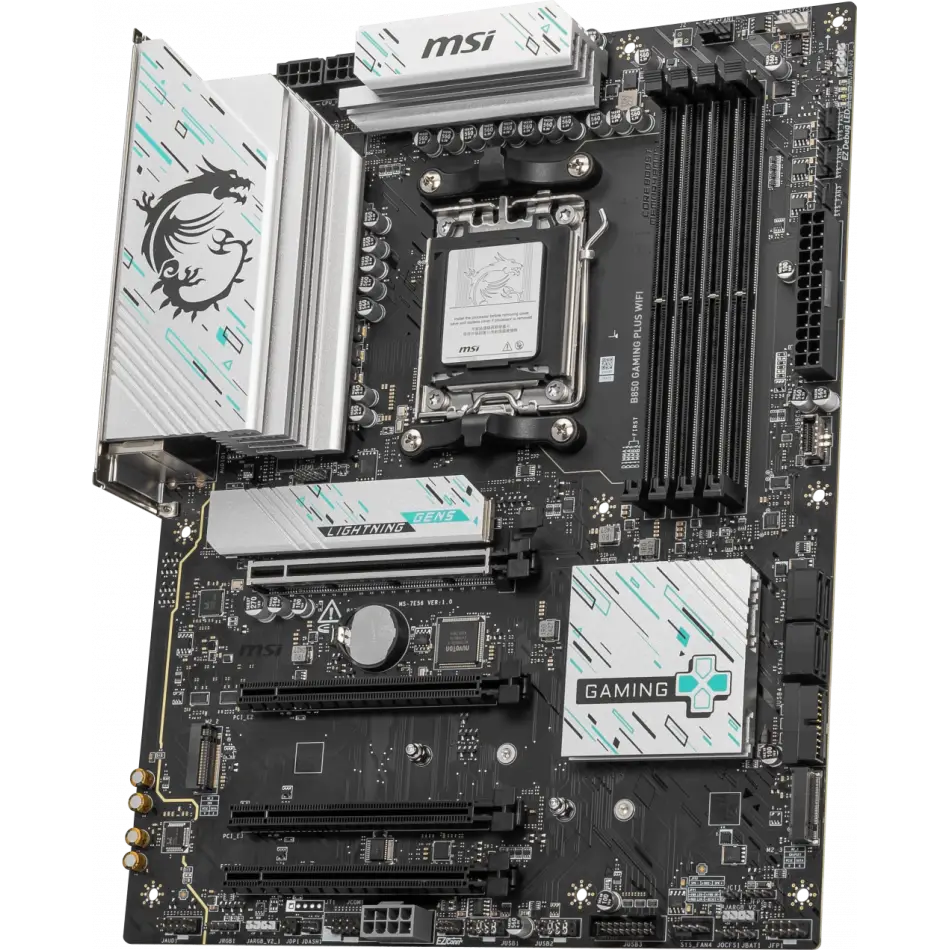 MSI B850 GAMING PLUS WIFI AM5 DDR5 8200MHZ(OC) DP 3x M.2 USB 10Gbs 5G LAN WI-FI 7 ATX