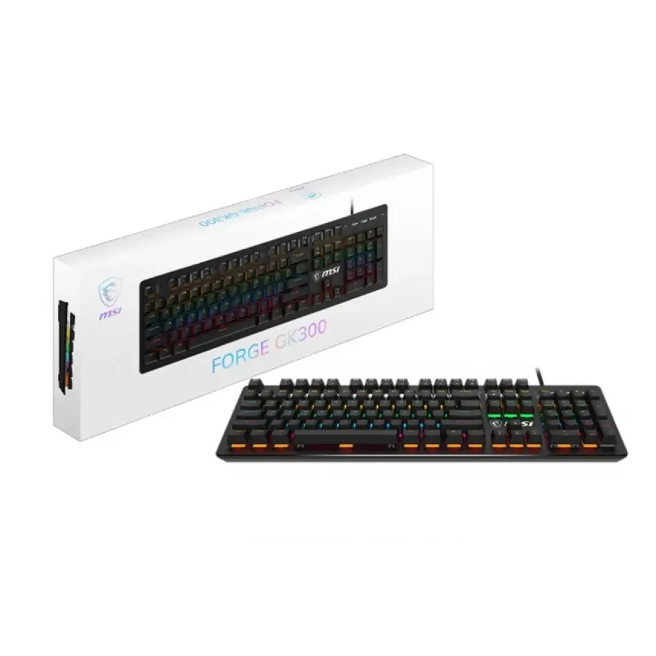Msı Forge Gk300 Red Swıtch Rgb Mekanık Gamıng Klav